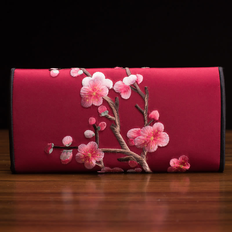 Plum Blossom Su Embroidery Spiritual Handbag 20cm x 10cm