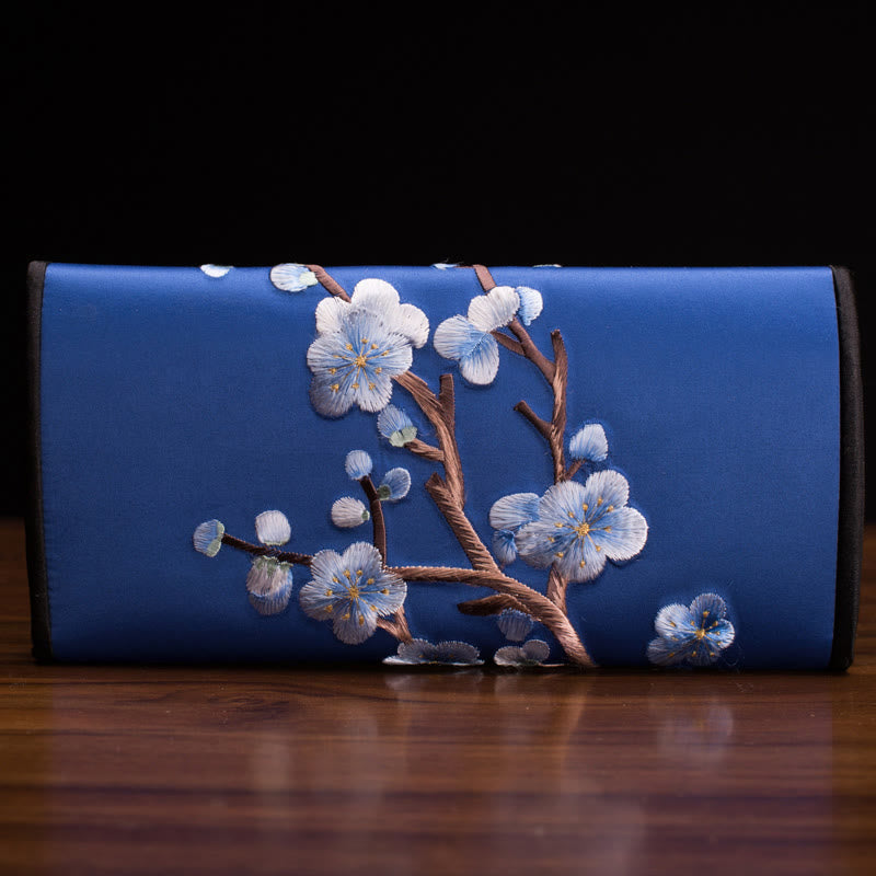 Plum Blossom Su Embroidery Spiritual Handbag 20cm x 10cm