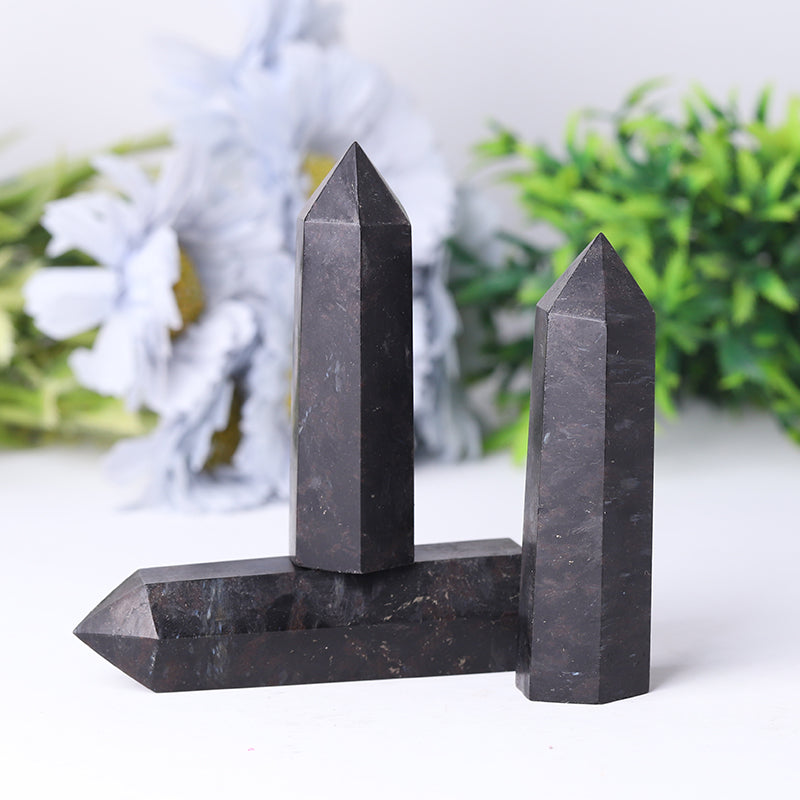 Polished Astrophylite Crystal Tower 2.4-4.5 inches Spiritual Point