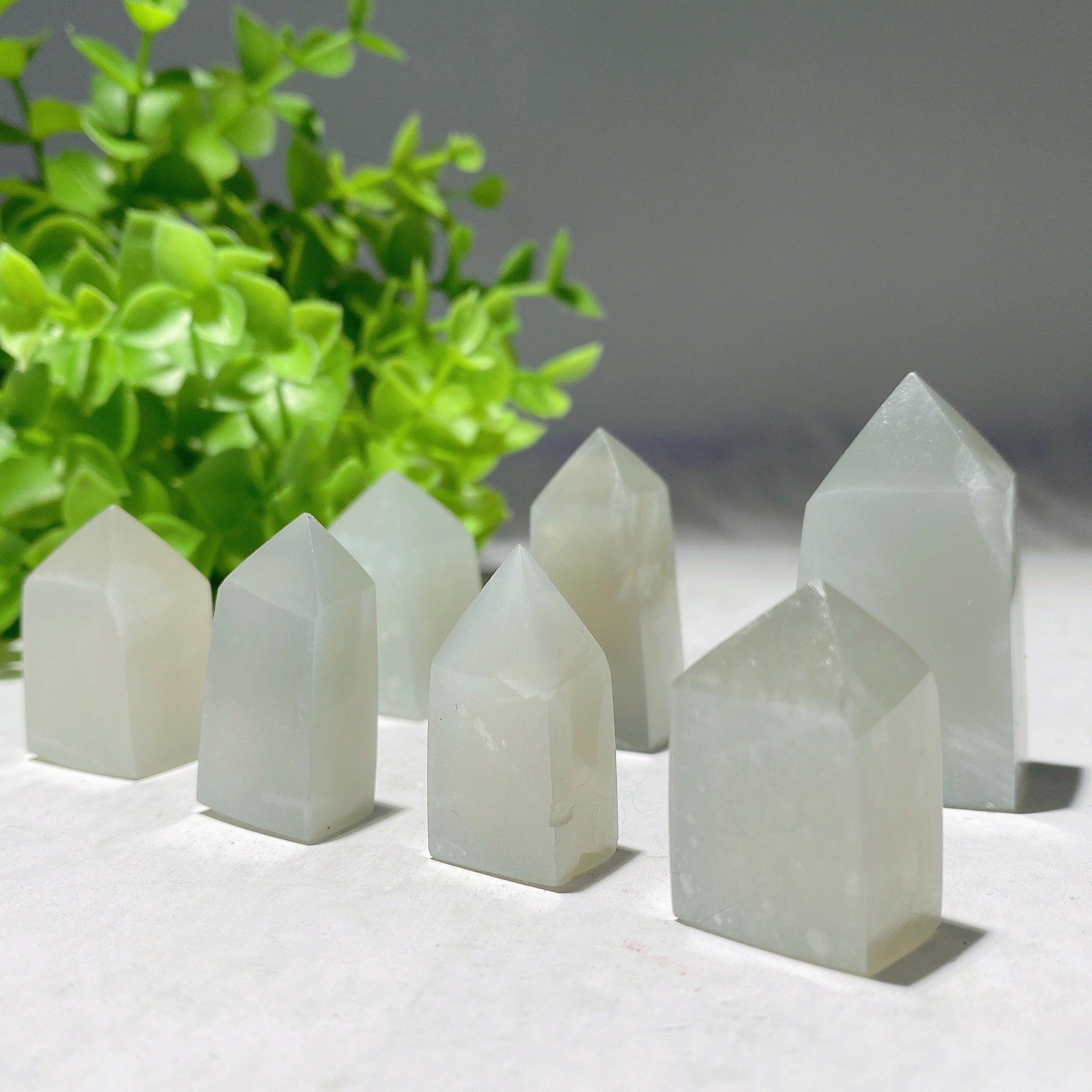 Polished Green Moon Stone Crystal Point 1.0-2.0 inches Healing