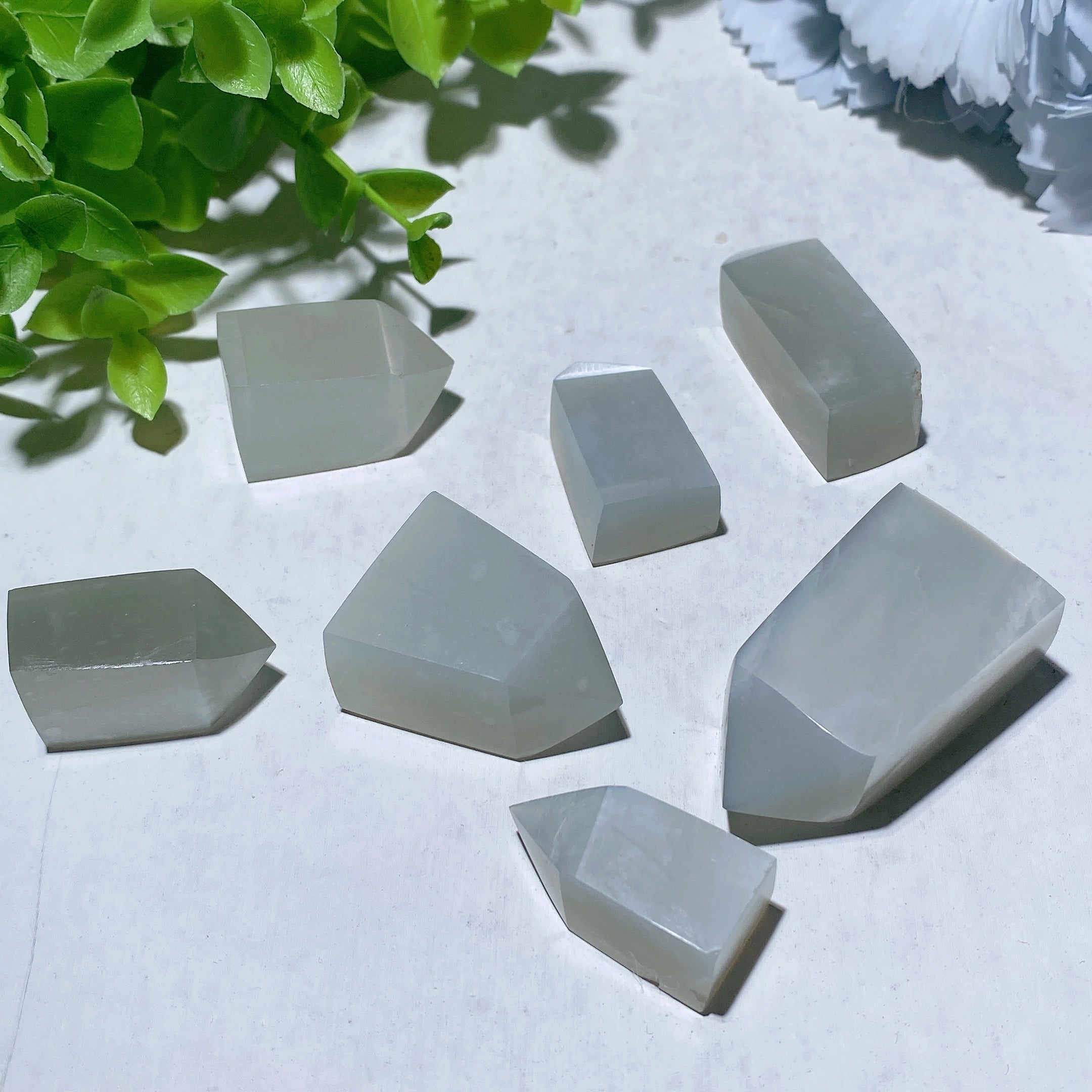 Polished Green Moon Stone Crystal Point 1.0-2.0 inches Healing