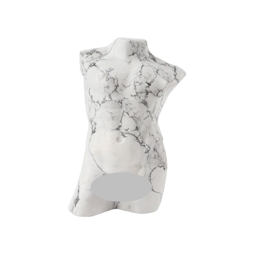 Polished Howlite Crystal Figurine 3.45 Inch Carving