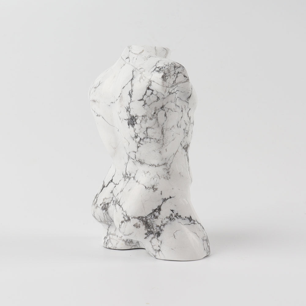 Polished Howlite Crystal Figurine 3.45 Inch Carving