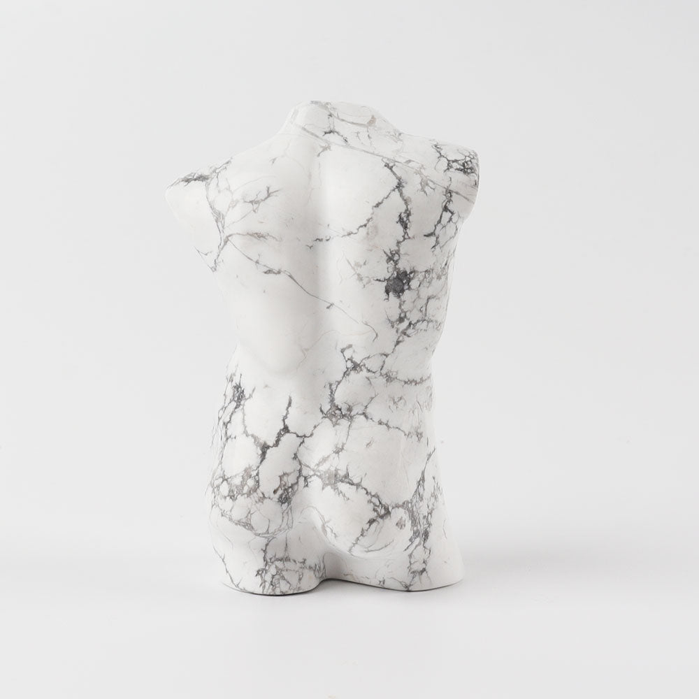 Polished Howlite Crystal Figurine 3.45 Inch Carving