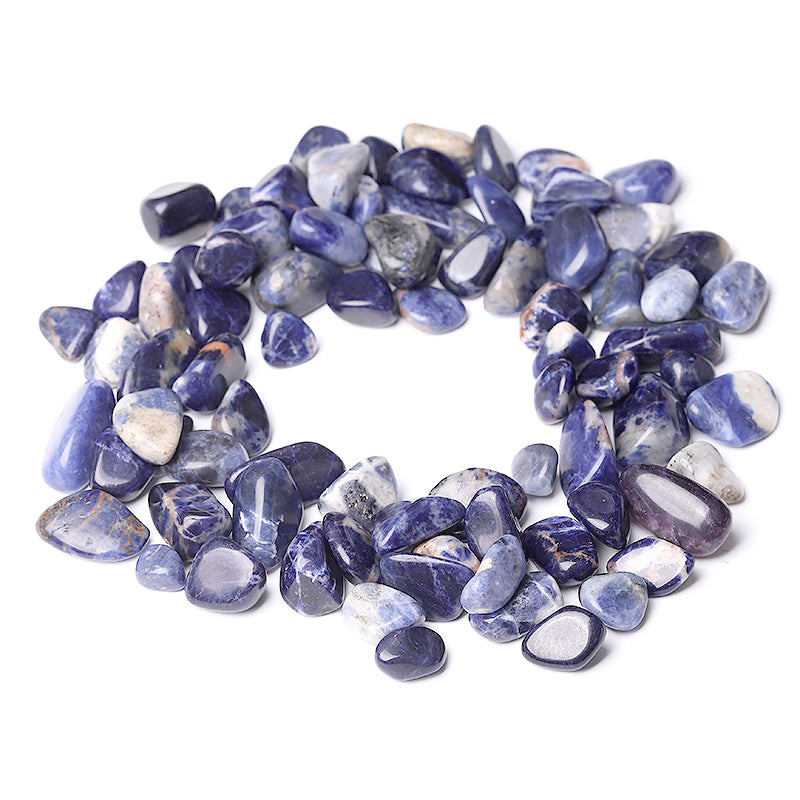 Polished Sodalite Tumbled Stones 15mm-30mm for Energy Healing