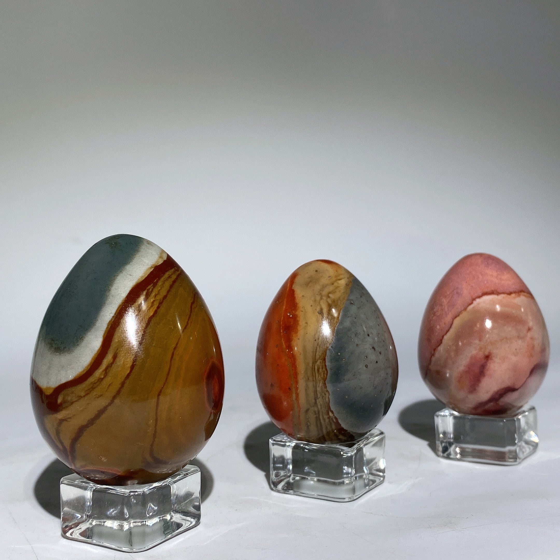 Polychrome Crystal Egg 1.9-2.4 Inch Healing Stone