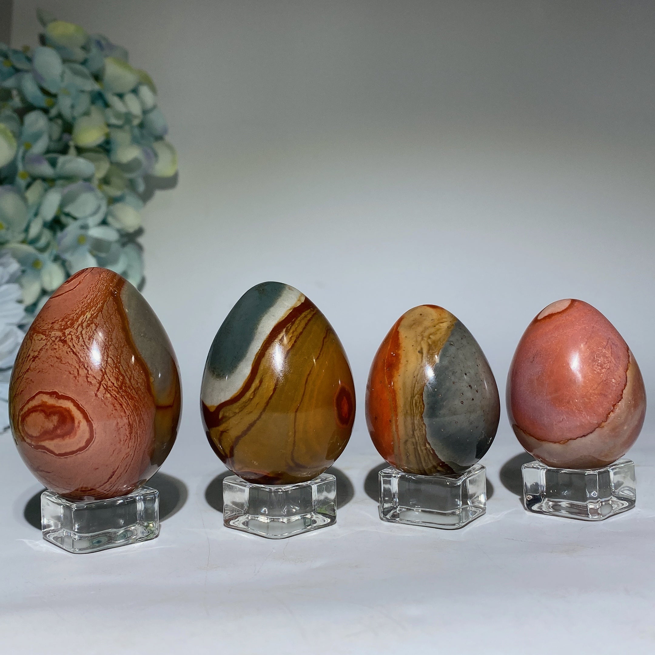 Polychrome Crystal Egg 1.9-2.4 Inch Healing Stone