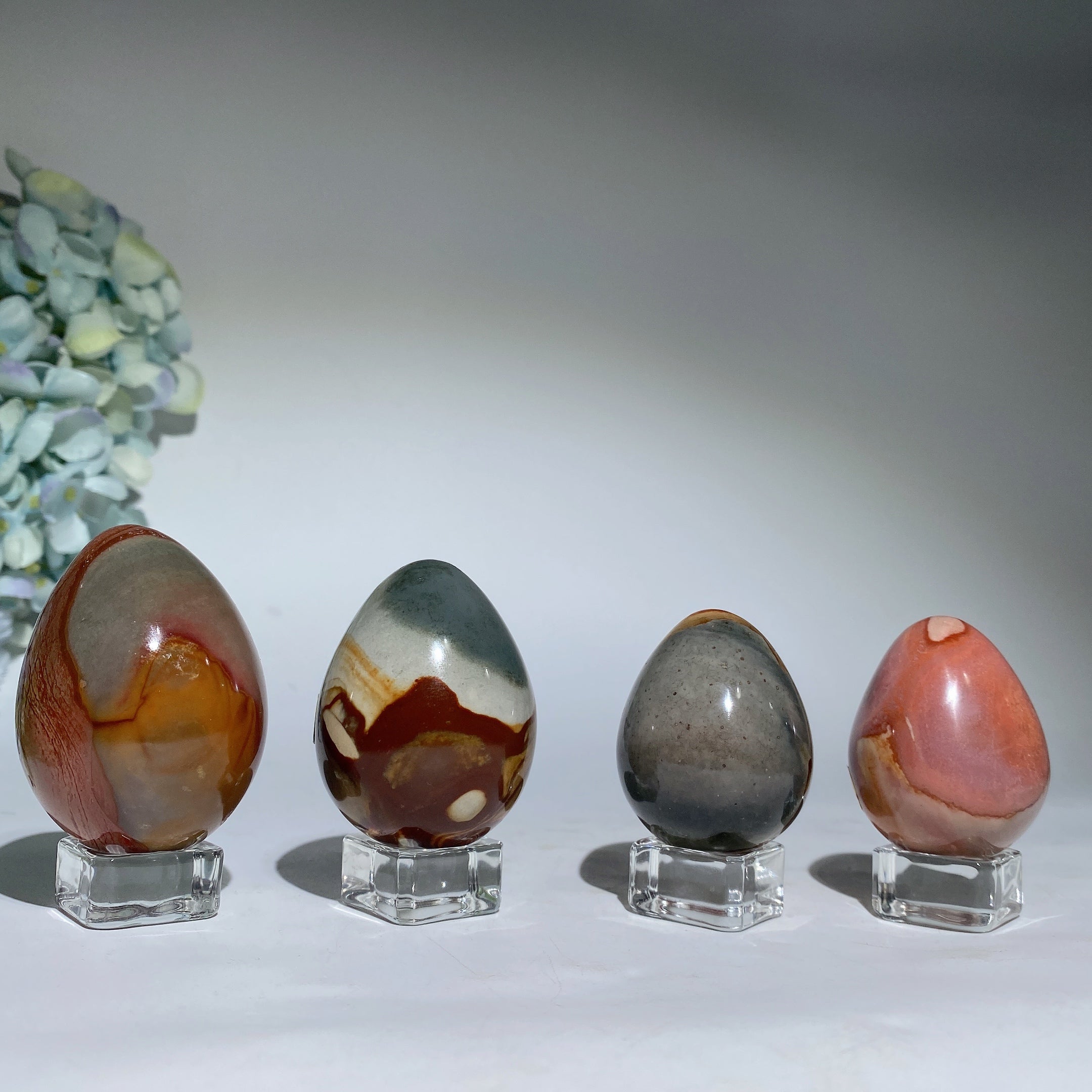 Polychrome Crystal Egg 1.9-2.4 Inch Healing Stone