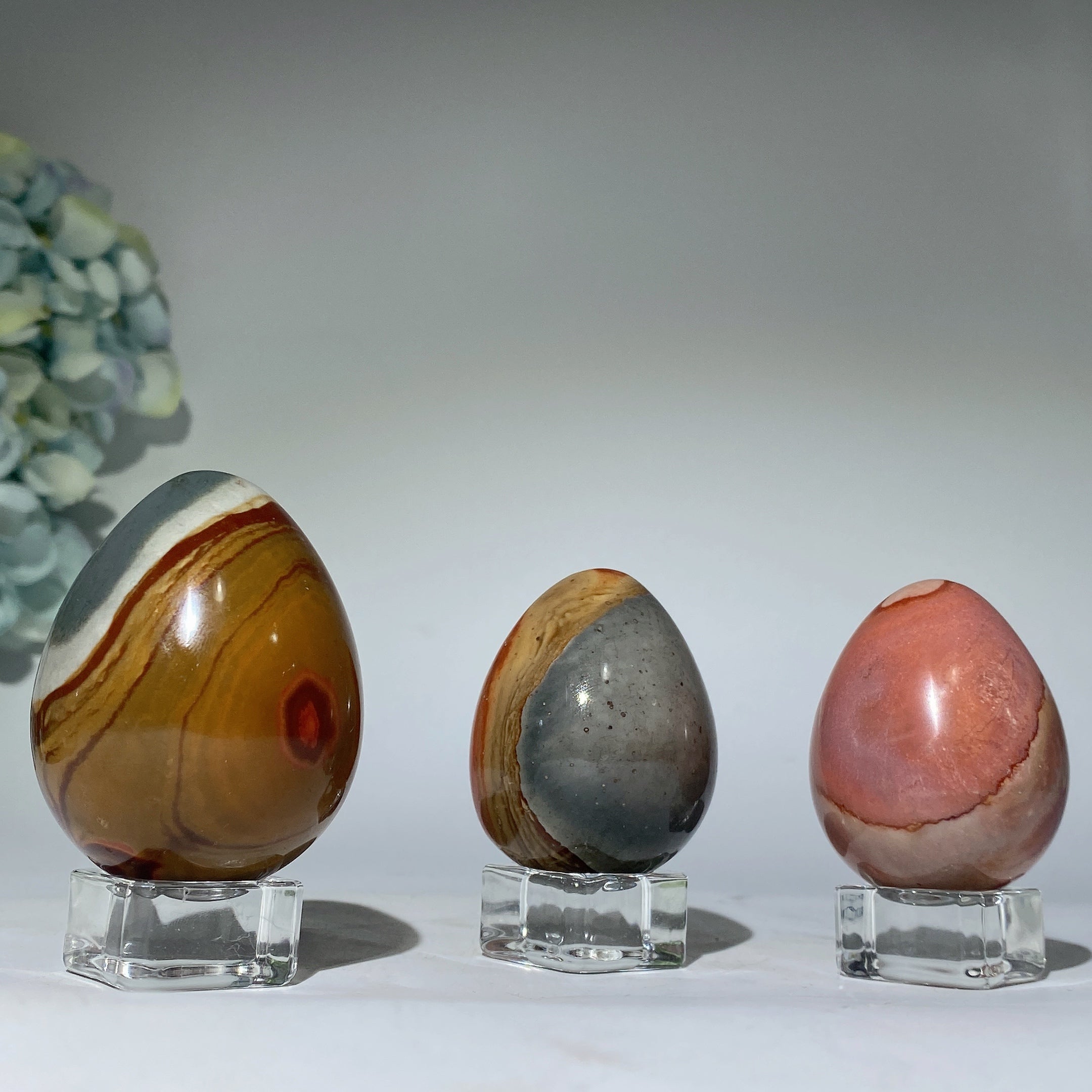 Polychrome Crystal Egg 1.9-2.4 Inch Healing Stone