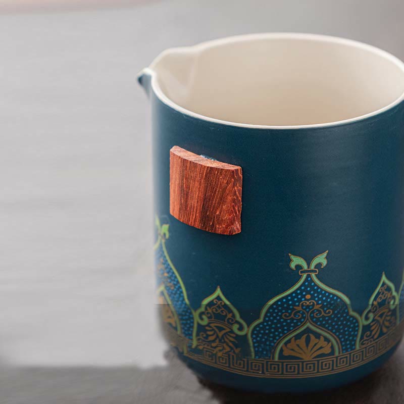 Portable Chinese Gongfu Ceramic Teapot Set with Bag