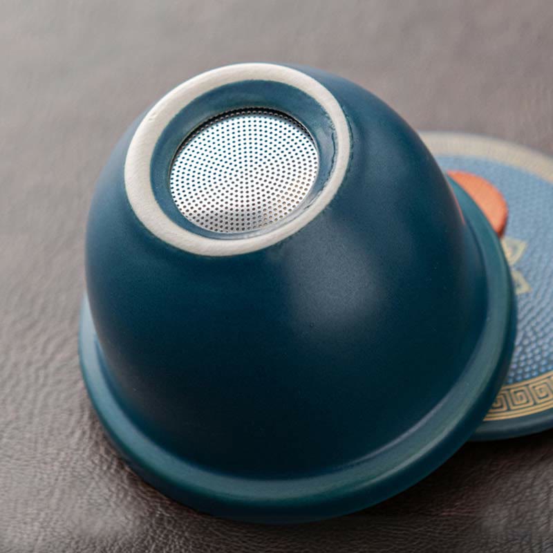 Portable Chinese Gongfu Ceramic Teapot Set with Bag