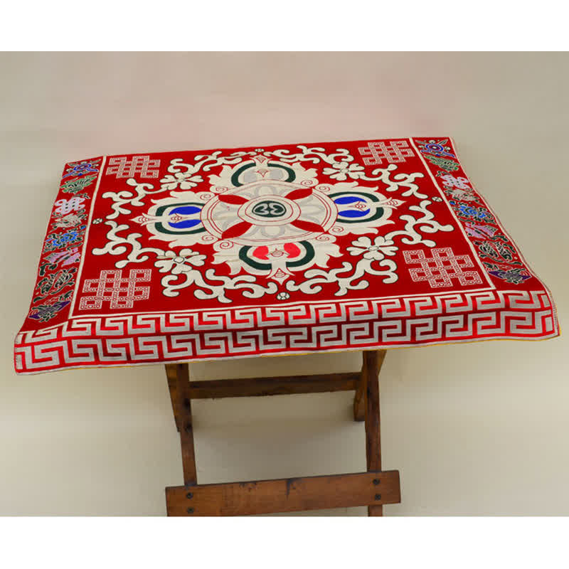 Prayer Altar Mat with 8 Auspicious Symbols | Healing Sounds