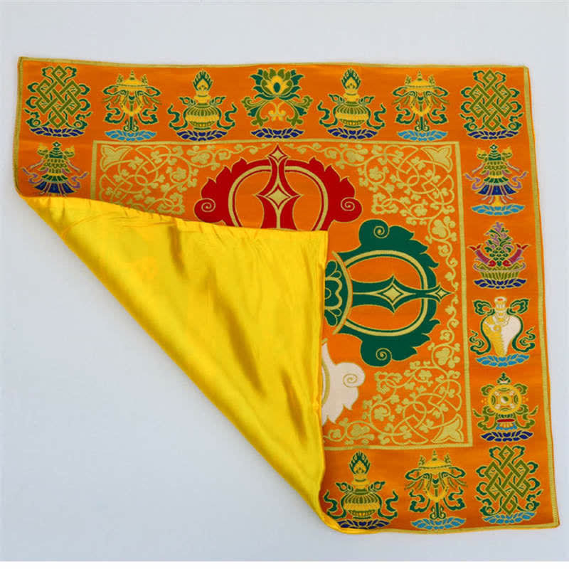 Prayer Altar Mat with 8 Auspicious Symbols | Healing Sounds