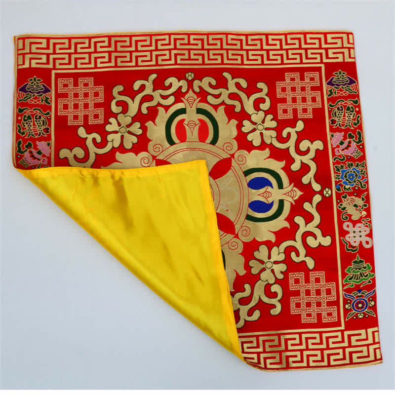 Prayer Altar Mat with 8 Auspicious Symbols | Healing Sounds