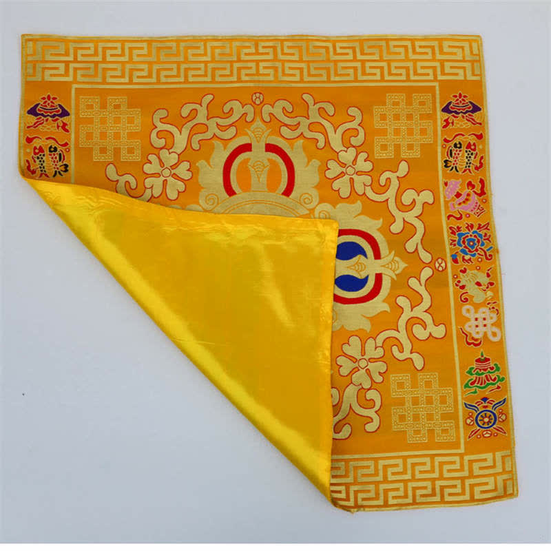 Prayer Altar Mat with 8 Auspicious Symbols | Healing Sounds