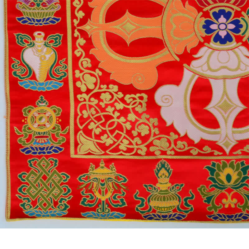 Prayer Altar Mat with 8 Auspicious Symbols | Healing Sounds