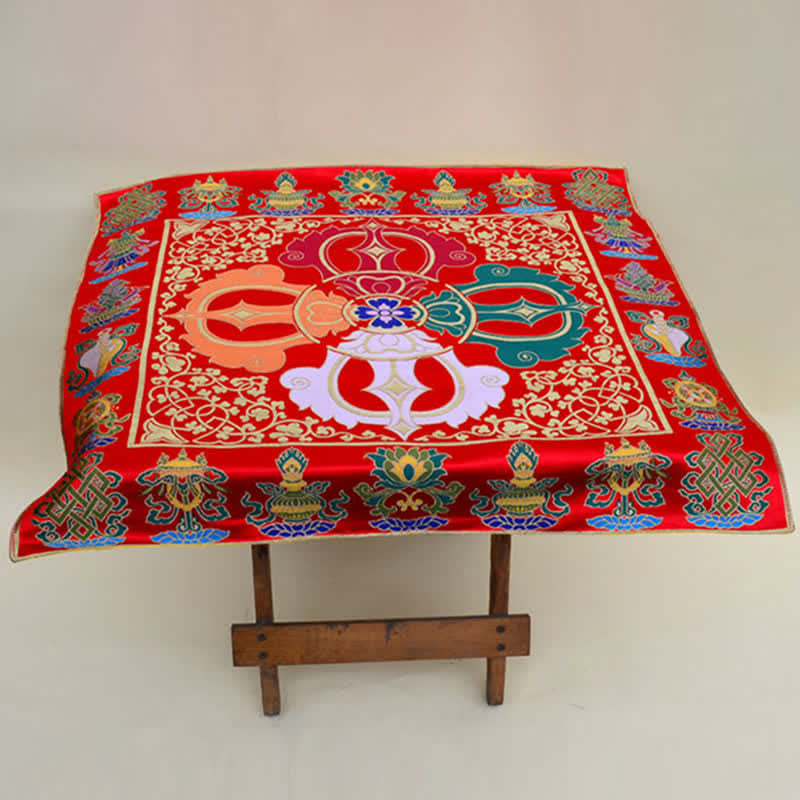 Prayer Altar Mat with 8 Auspicious Symbols | Healing Sounds