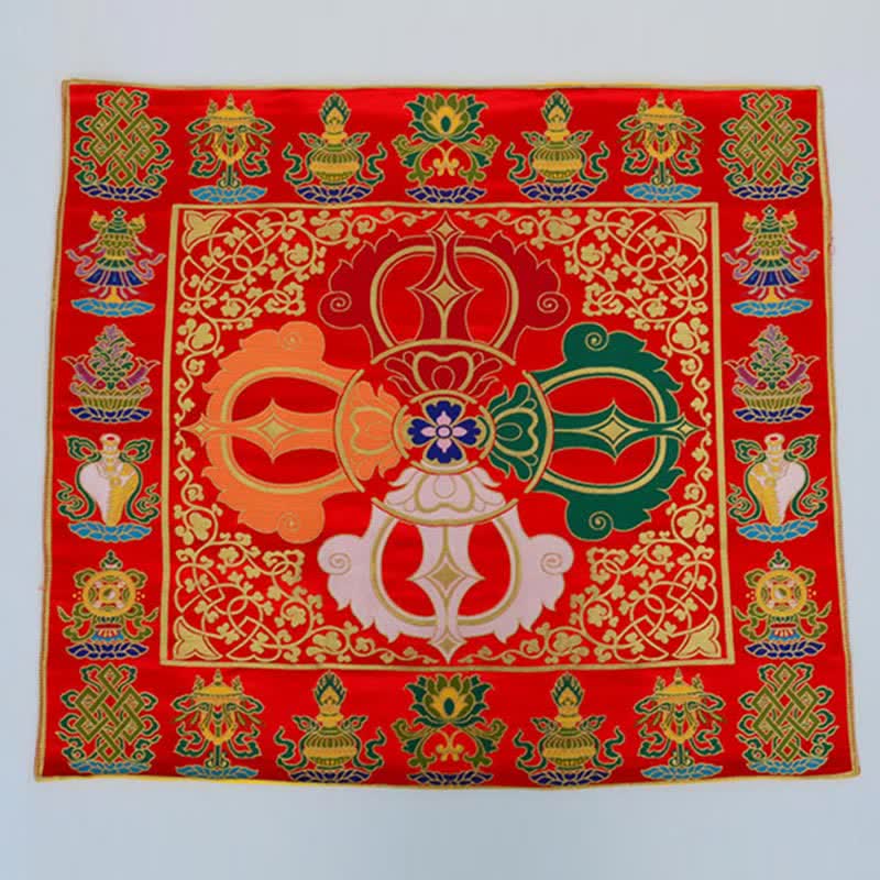 Prayer Altar Mat with 8 Auspicious Symbols | Healing Sounds