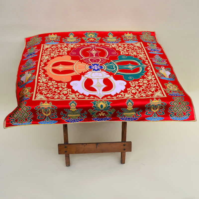 Prayer Altar Mat with 8 Auspicious Symbols | Healing Sounds