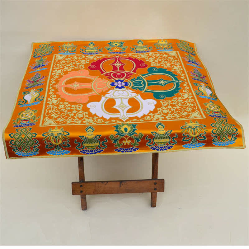 Prayer Altar Mat with 8 Auspicious Symbols | Healing Sounds