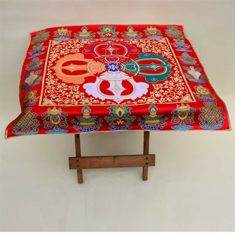 Prayer Altar Mat with 8 Auspicious Symbols | Healing Sounds