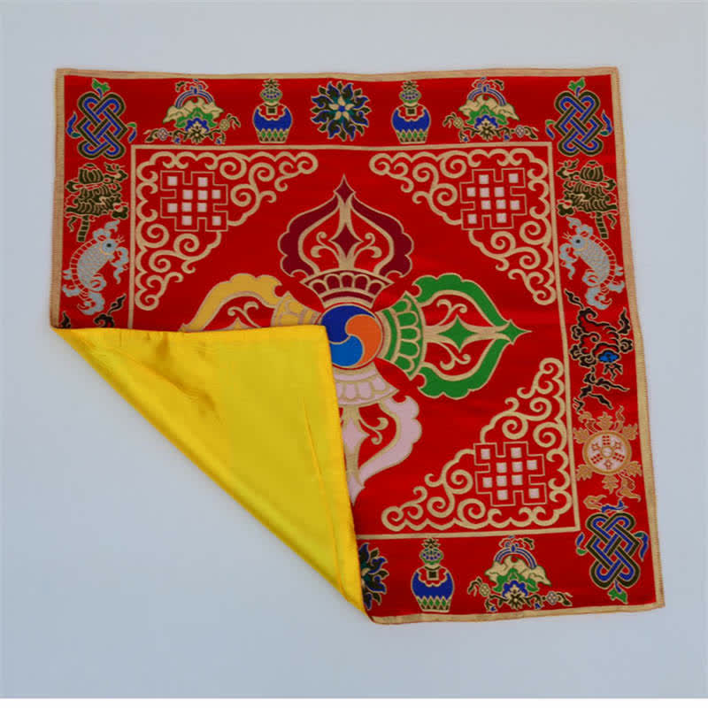 Prayer Altar Mat with 8 Auspicious Symbols | Healing Sounds
