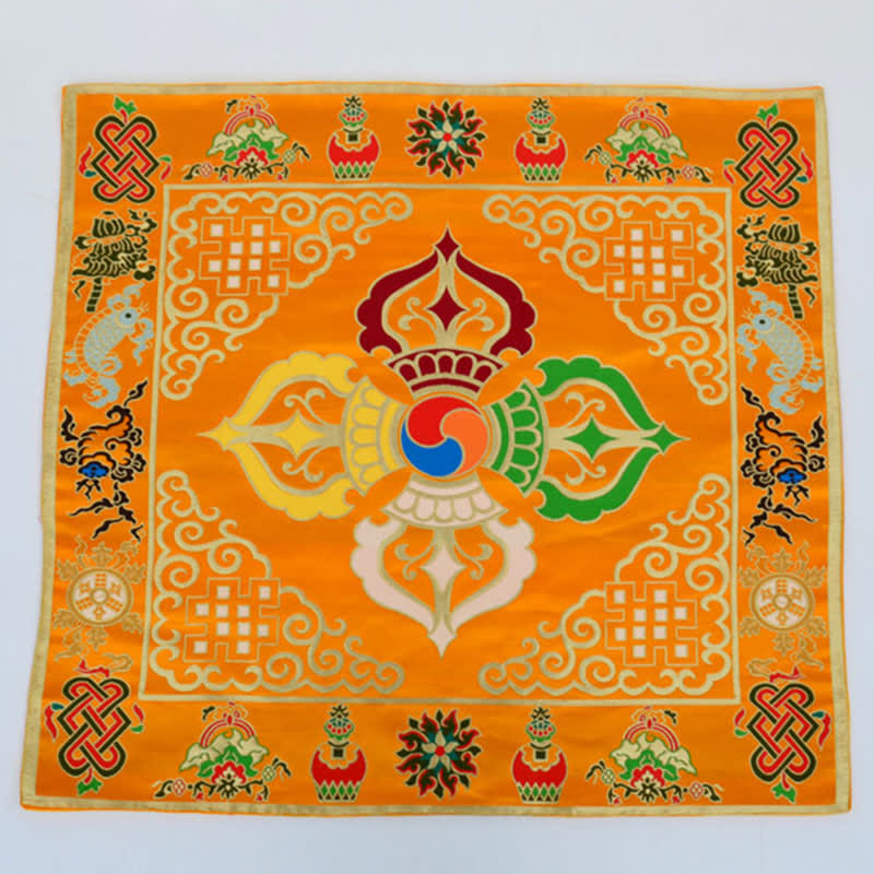 Prayer Altar Mat with 8 Auspicious Symbols | Healing Sounds