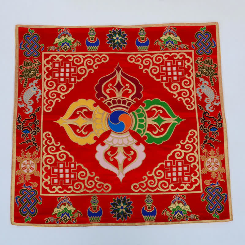Prayer Altar Mat with 8 Auspicious Symbols | Healing Sounds