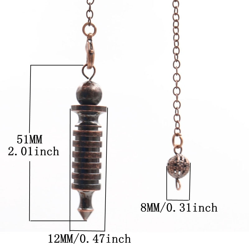 Copper Crystal Pendulum for Spiritual Healing