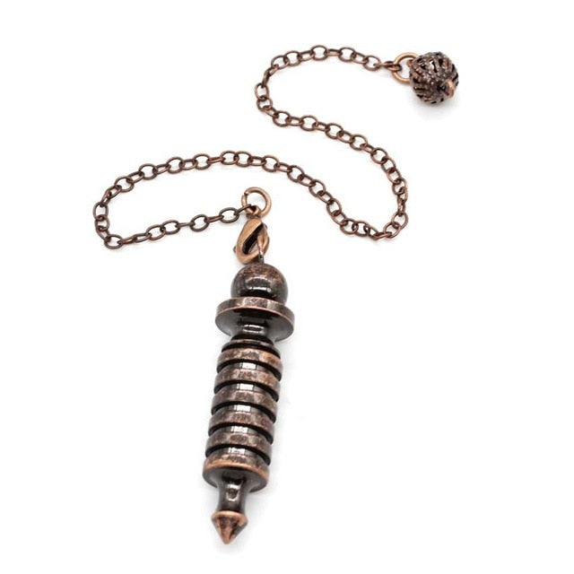 Copper Crystal Pendulum for Spiritual Healing