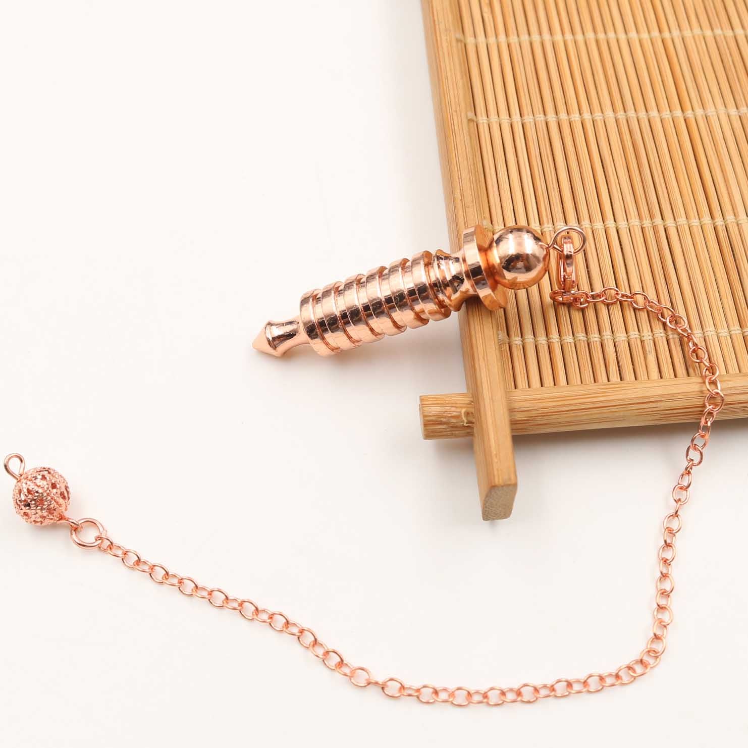 Copper Crystal Pendulum for Spiritual Healing