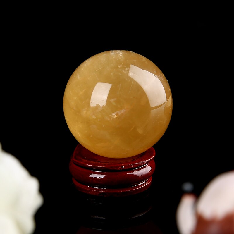 Citrine Abundance Sphere - Manifest Joy & Clarity