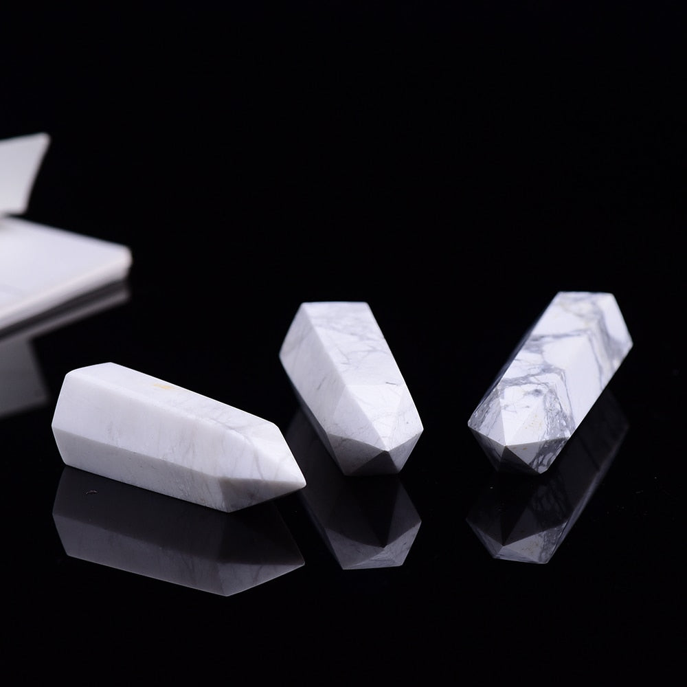 Pure Abundance Howlite Crystal Wand