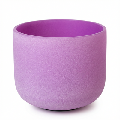 Purple B Note Crown Chakra Crystal Singing Bowl