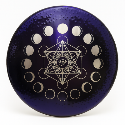 Purple Horus Eye Gong Instrument for Meditation