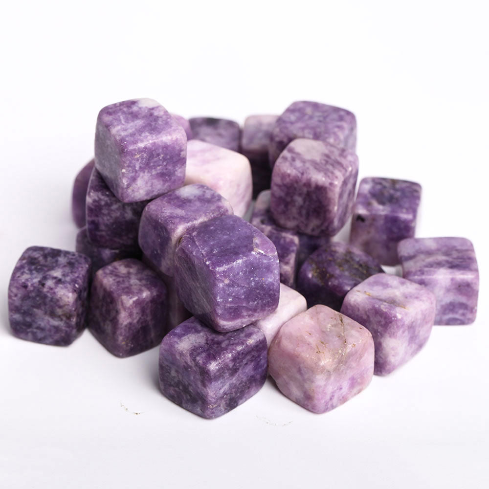 Purple Mica Crystal Cube 2cm Natural Stone Healing