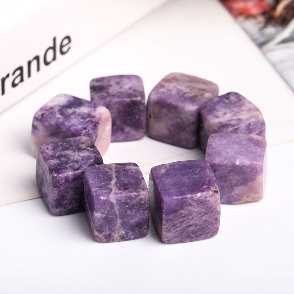 Purple Mica Crystal Cube 2cm Natural Stone Healing