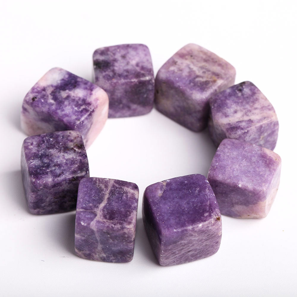 Purple Mica Crystal Cube 2cm Natural Stone Healing
