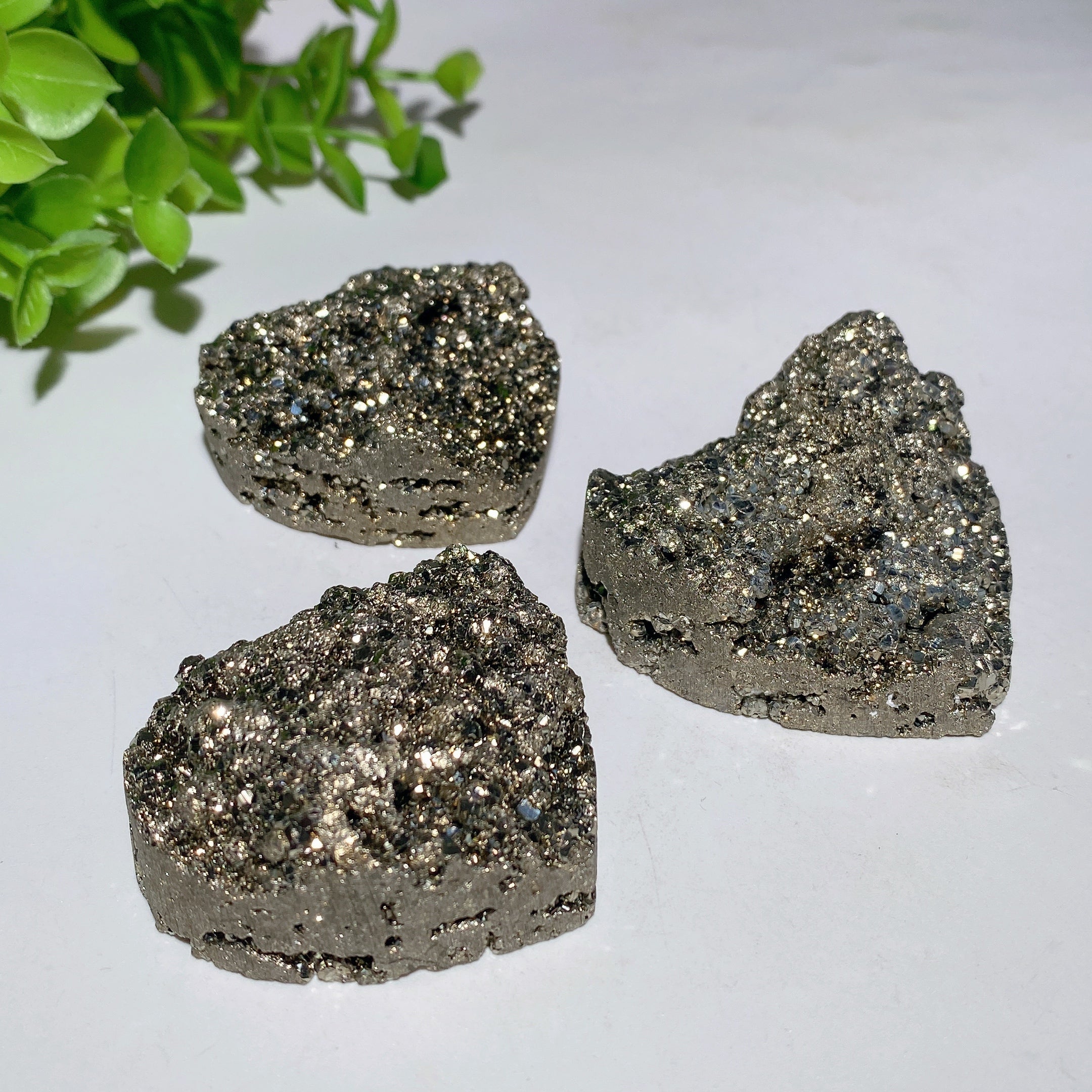 Pyrite Raw Stone Heart Crystal 1.8-2.0 Inch Healing