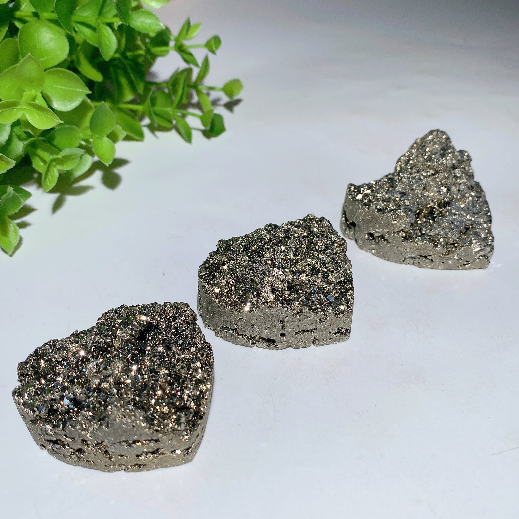 Pyrite Raw Stone Heart Crystal 1.8-2.0 Inch Healing