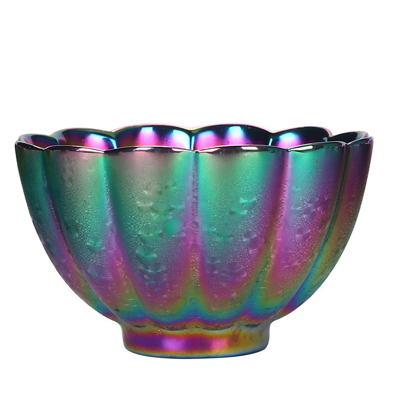 Rainbow Color Jianzhan Ceramic Zen Decor Teacup