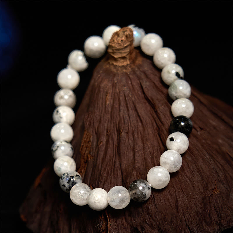 Rainbow Moonstone Harmony Bracelet 8mm