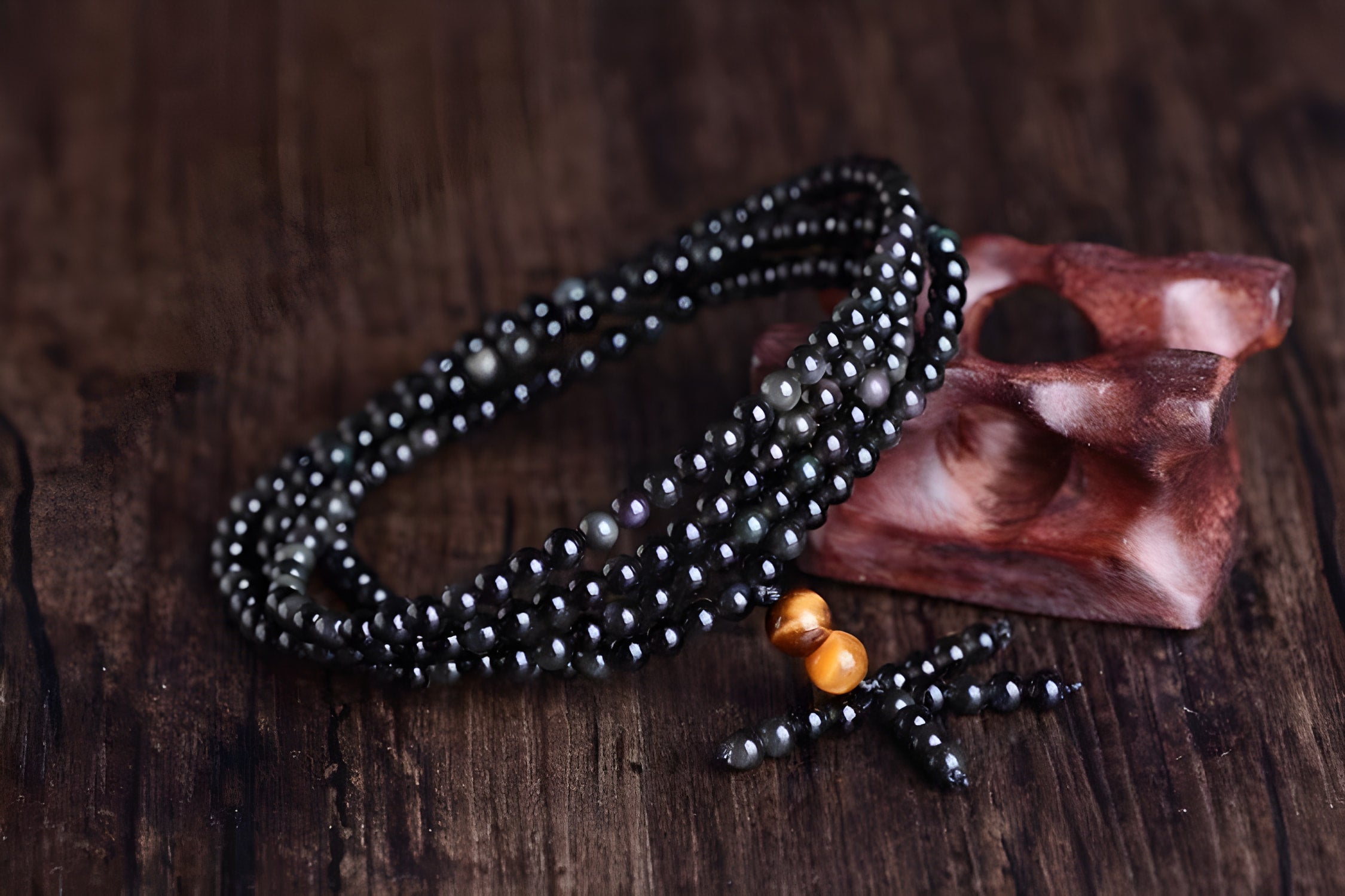 Rainbow Obsidian Multi-Wrap Bracelet - Joyful Design