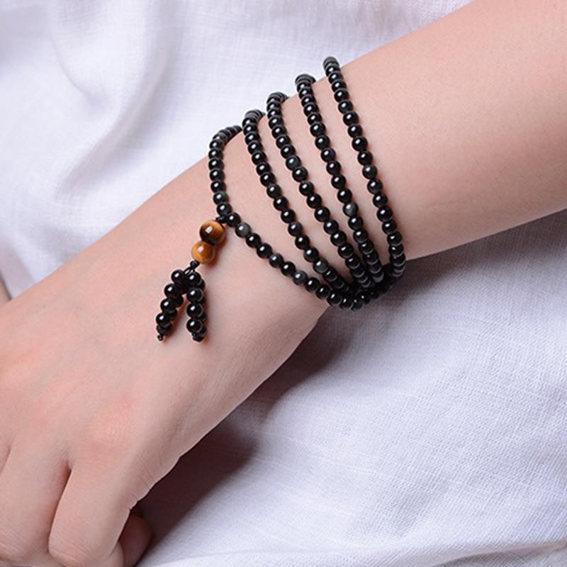 Rainbow Obsidian Multi-Wrap Bracelet - Joyful Design
