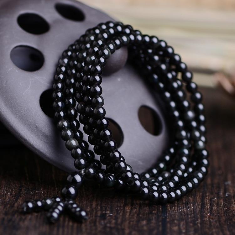Rainbow Obsidian Multi-Wrap Bracelet - Joyful Design
