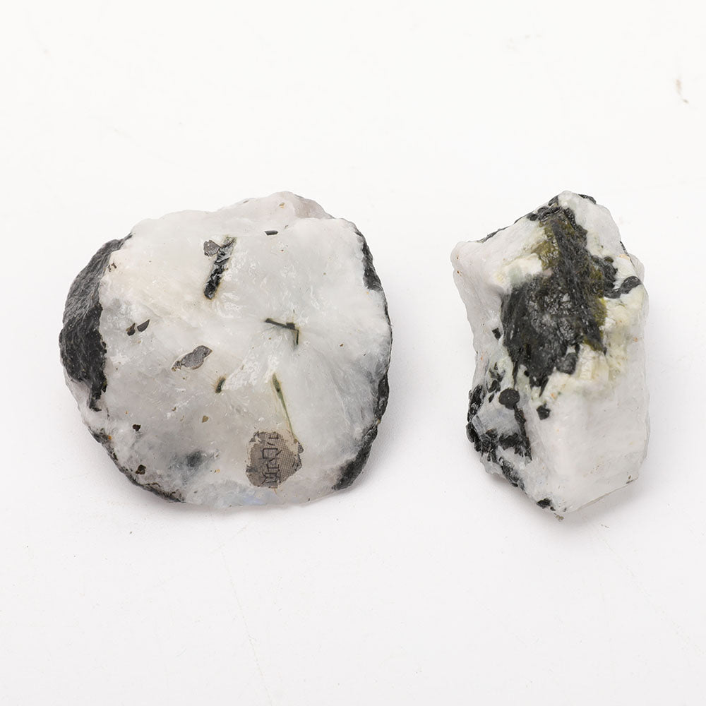 Raw Black Moonstone Chunks 1.8 Inch Rough Crystals