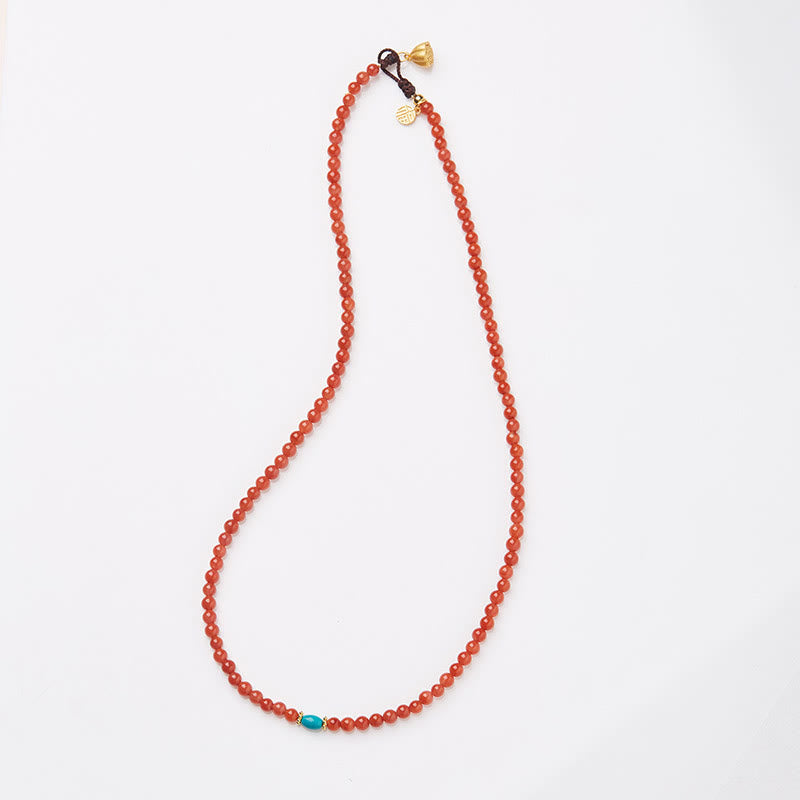 Red Agate Turquoise Confidence Jewelry Set | Sterling Silver Gold