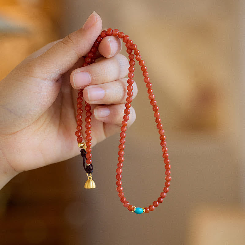 Red Agate Turquoise Confidence Jewelry Set | Sterling Silver Gold