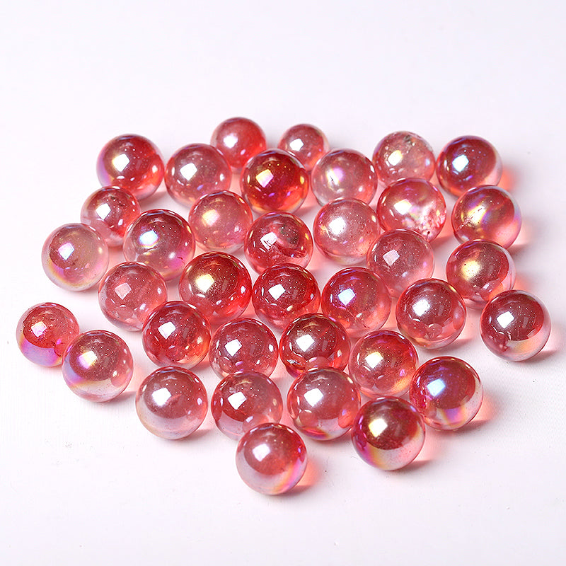 Red Aura Angel Crystal Sphere 0.5-0.7 inch Healing Ball