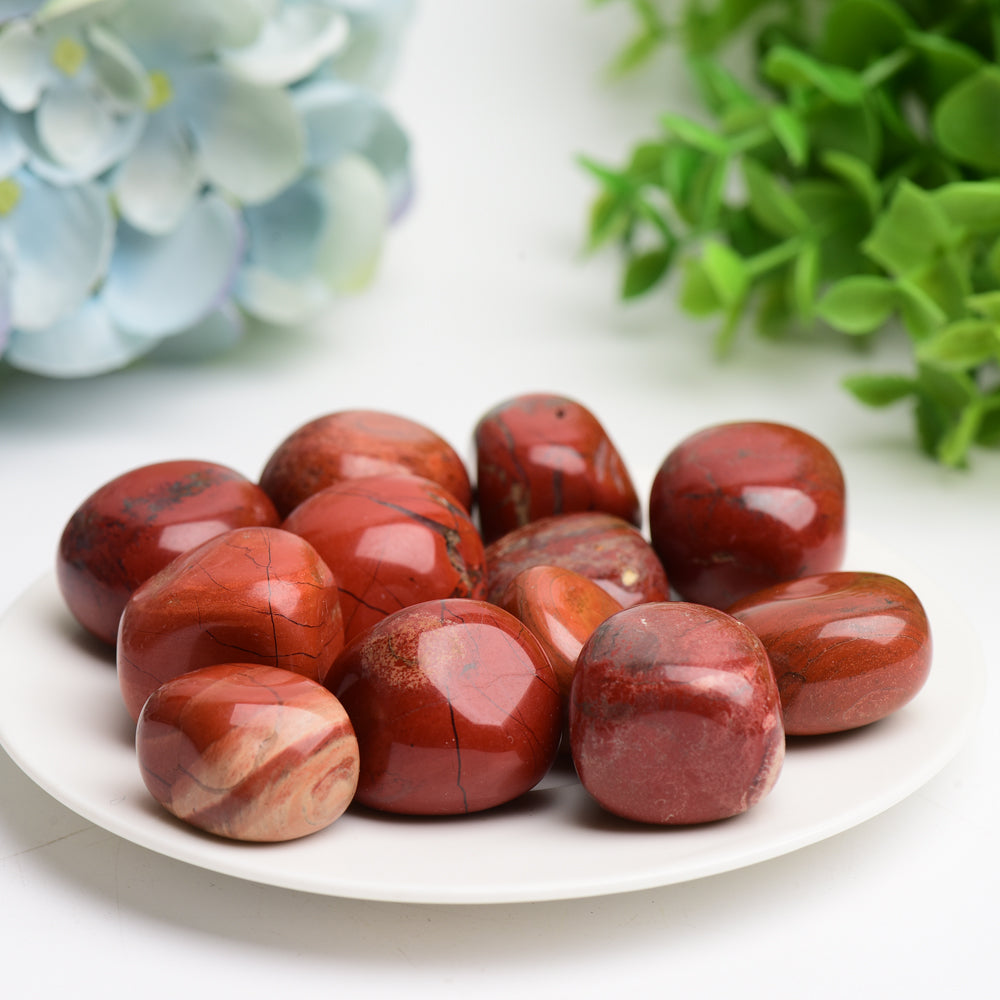 Red Jasper 2cm Tumbled Crystal for Healing Energy
